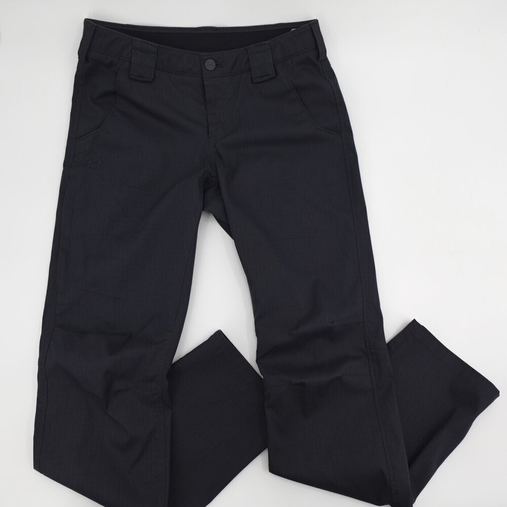Under Armour Storm Pants Womens 8 Black Straight Zip Pockets Stretch Athletic